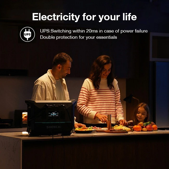 2000W Rechargeable Power Station Solar Generator